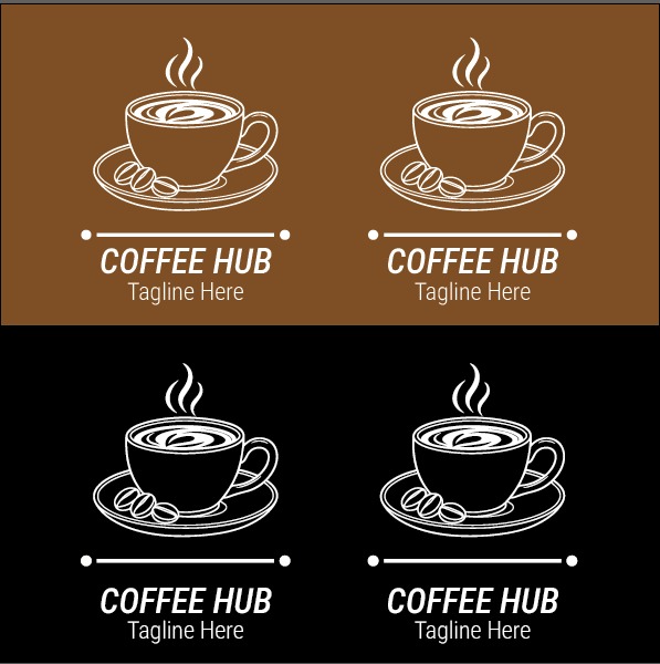 Coffee Hub logo design